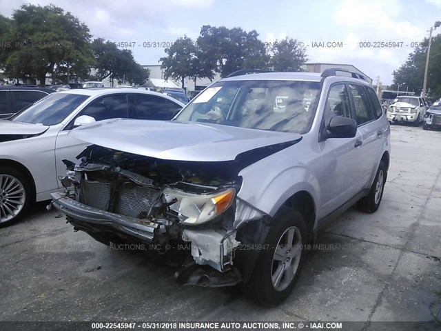 JF2SH6BC4AH915062 - 2010 SUBARU FORESTER XS SILVER photo 2