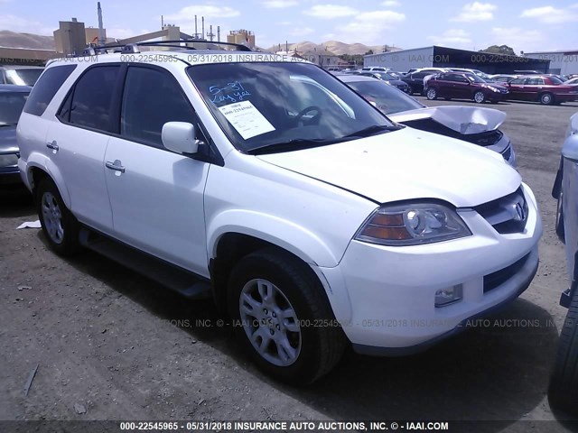 2HNYD18784H501177 - 2004 ACURA MDX TOURING WHITE photo 1