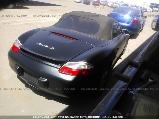 WP0CB2986YU663329 - 2000 PORSCHE BOXSTER S BLACK photo 4