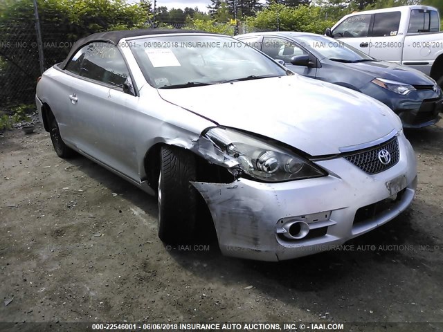 4T1FA38PX8U141555 - 2008 TOYOTA CAMRY SOLARA SE/SLE/SPORT SILVER photo 1