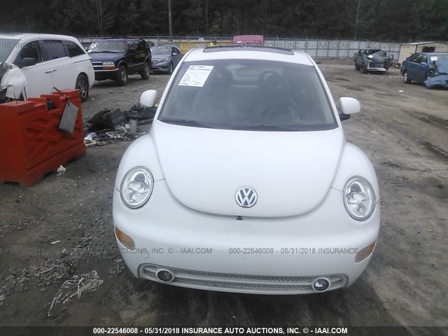 3VWCD21C6YM491976 - 2000 VOLKSWAGEN NEW BEETLE GLS WHITE photo 6