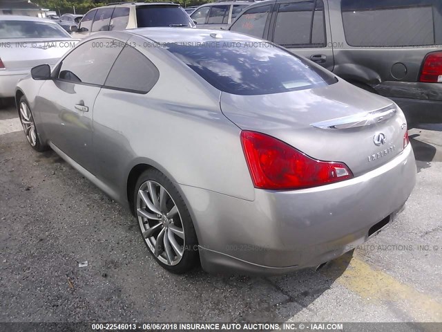 JNKCV64E08M107902 - 2008 INFINITI G37 JOURNEY/SPORT GRAY photo 3