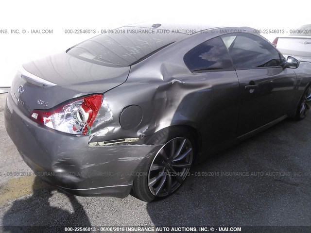 JNKCV64E08M107902 - 2008 INFINITI G37 JOURNEY/SPORT GRAY photo 6