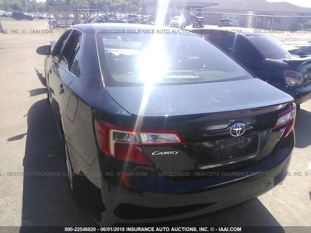 4T1BF1FK6DU261942 - 2013 TOYOTA CAMRY L/SE/LE/XLE 黑色 照片 3