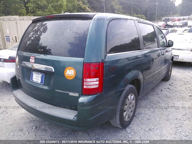 2A8HR44E69R542754 - 2009 CHRYSLER TOWN & COUNTRY LX GREEN photo 4