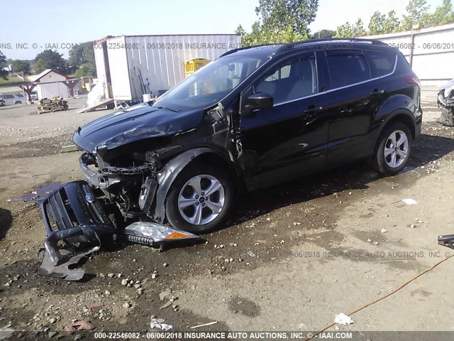 1FMCU9GX7EUB36940 - 2014 FORD ESCAPE SE BLACK photo 2