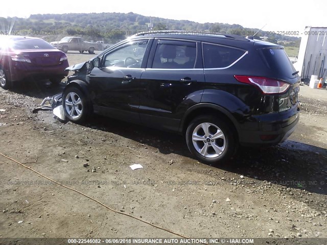 1FMCU9GX7EUB36940 - 2014 FORD ESCAPE SE BLACK photo 3