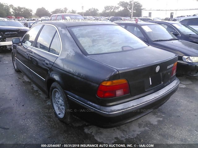 WBADM6346XGU00151 - 1999 BMW 528 I AUTOMATIC BLACK photo 3