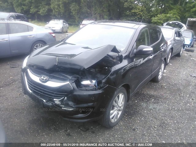 KM8JUCAC1BU243911 - 2011 HYUNDAI TUCSON GLS/LIMITED BLACK photo 2