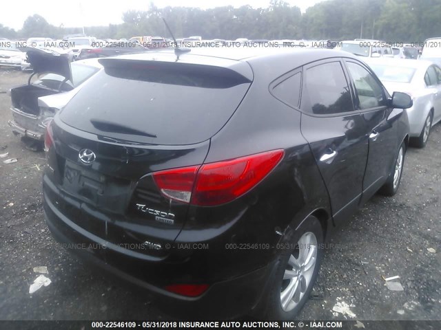 KM8JUCAC1BU243911 - 2011 HYUNDAI TUCSON GLS/LIMITED 黑色 照片 4