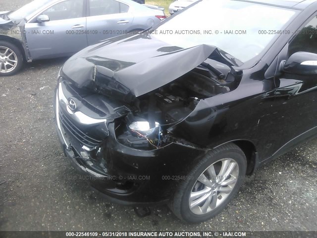 KM8JUCAC1BU243911 - 2011 HYUNDAI TUCSON GLS/LIMITED 黑色 照片 6