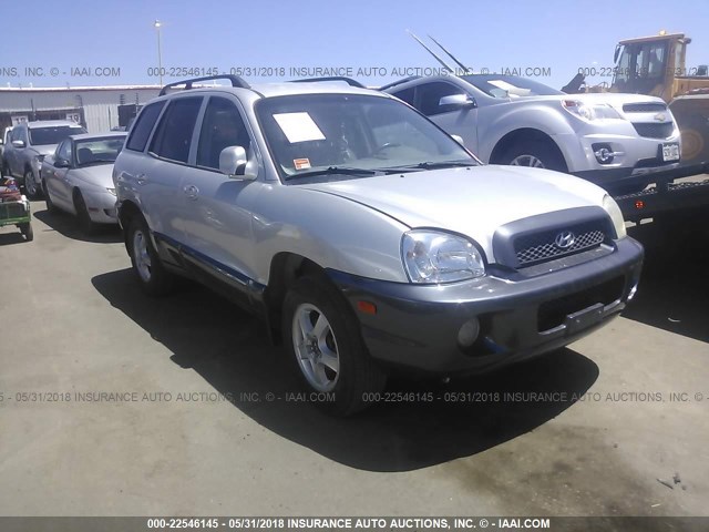 KM8SC13DX2U190305 - 2002 HYUNDAI SANTA FE GLS/LX SILVER photo 1