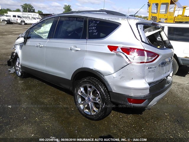 1FMCU0HX3DUA33698 - 2013 FORD ESCAPE SEL SILVER photo 3