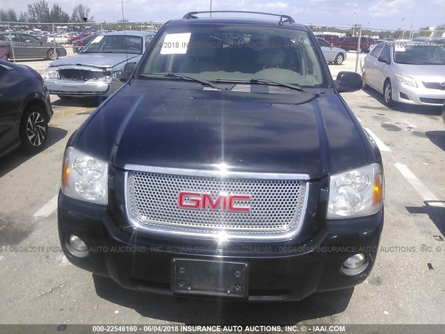 1GKET63MX62150195 - 2006 GMC ENVOY DENALI BLACK photo 6