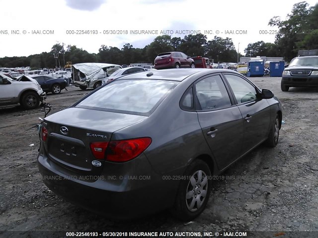 KMHDU46DX9U643447 - 2009 HYUNDAI ELANTRA GLS/SE GRAY photo 4