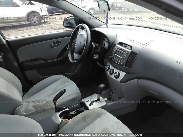 KMHDU46DX9U643447 - 2009 HYUNDAI ELANTRA GLS/SE GRAY photo 5