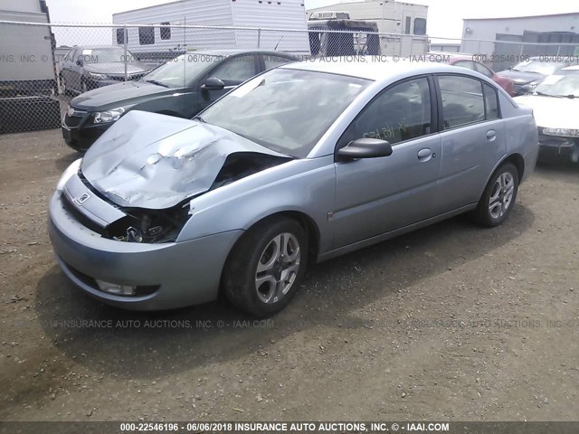 1G8AL52F43Z201419 - 2003 SATURN ION LEVEL 3 BLUE photo 2