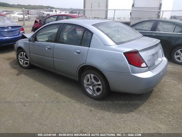 1G8AL52F43Z201419 - 2003 SATURN ION LEVEL 3 BLUE photo 3