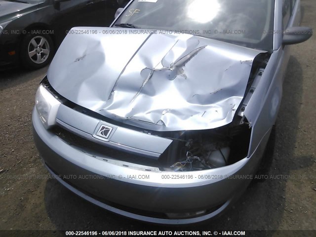 1G8AL52F43Z201419 - 2003 SATURN ION LEVEL 3 BLUE photo 6