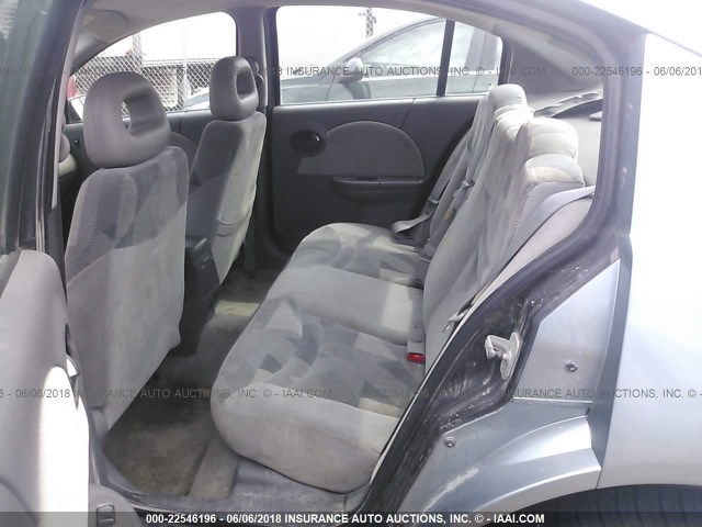 1G8AL52F43Z201419 - 2003 SATURN ION LEVEL 3 BLUE photo 8