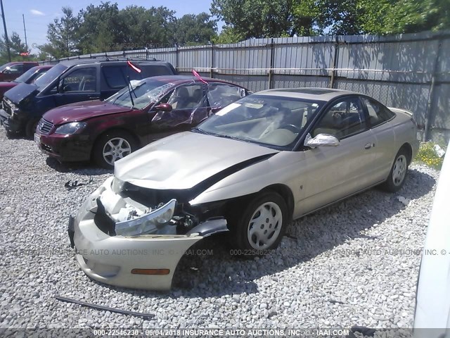 1G8ZY1274XZ339201 - 1999 SATURN SC2 GOLD photo 2