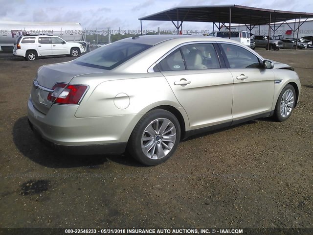 1FAHP2FW2BG158538 - 2011 FORD TAURUS LIMITED SILVER photo 4