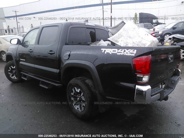 3TMCZ5AN6GM009674 - 2016 TOYOTA TACOMA DBL CAB/SR/SR5/TRD SPT/OR BLACK photo 3