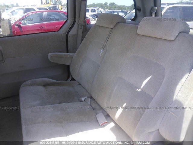 KNDUP132856724796 - 2005 KIA SEDONA EX/LX TAN photo 8