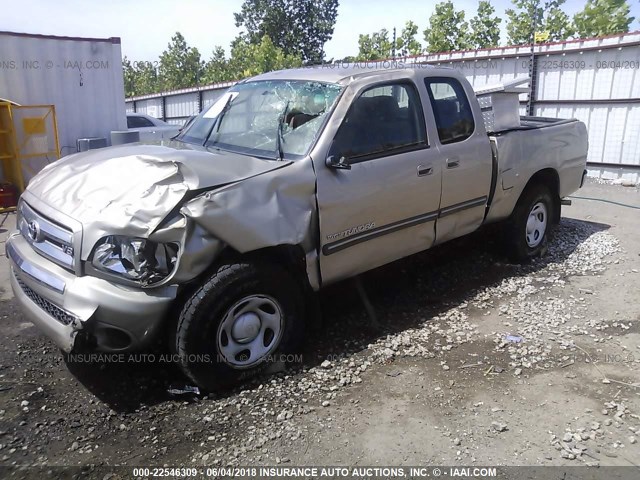 5TBBT44143S354463 - 2003 TOYOTA TUNDRA ACCESS CAB SR5 TAN photo 6