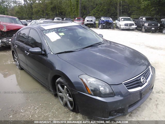 1N4BA41E48C819262 - 2008 NISSAN MAXIMA SE/SL GRAY photo 1