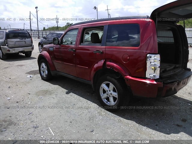 1D8GT58K27W528642 - 2007 DODGE NITRO SLT RED photo 3