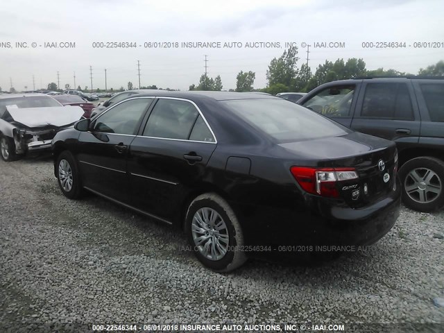 4T1BF1FK6CU011356 - 2012 TOYOTA CAMRY SE/LE/XLE 黑色 照片 3