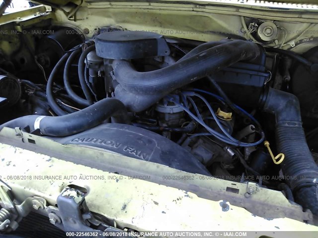 1FTEF26N2GNB41359 - 1986 FORD F250 YELLOW photo 10