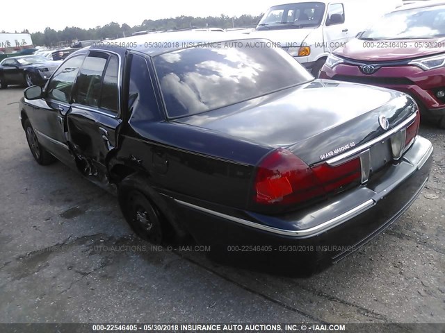 2MEFM74W75X609437 - 2005 MERCURY GRAND MARQUIS GS BLACK photo 3