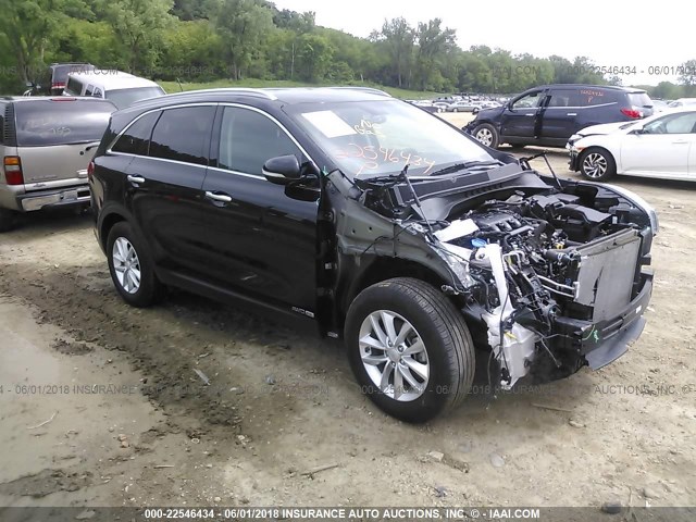 5XYPGDA57HG234072 - 2017 KIA SORENTO LX/L BLACK photo 1