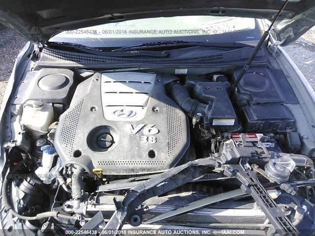 KMHFC46F27A240199 - 2007 HYUNDAI AZERA SE/LIMITED GREEN photo 10