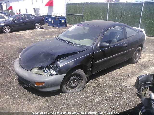 1G1JC1244VM128784 - 1997 CHEVROLET CAVALIER RS BLUE photo 2