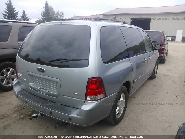 2FMZA52247BA02872 - 2007 FORD FREESTAR SEL SILVER photo 4