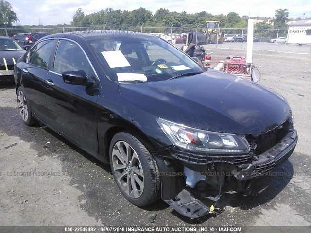 1HGCR2F53DA154432 - 2013 HONDA ACCORD SPORT 黑色 照片 1