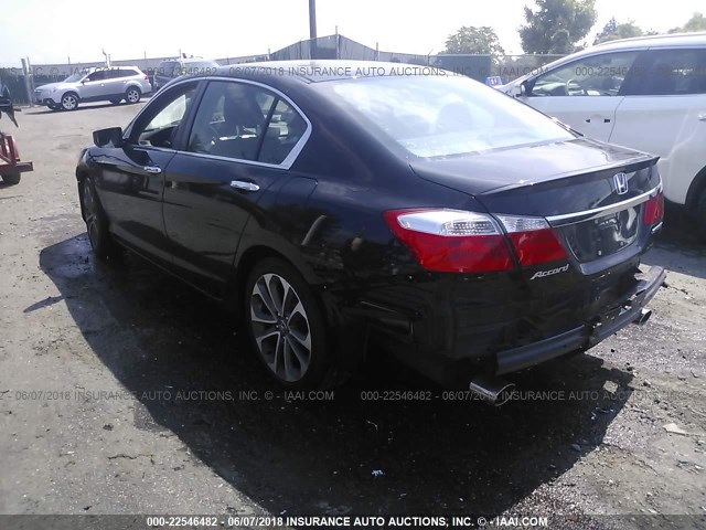 1HGCR2F53DA154432 - 2013 HONDA ACCORD SPORT BLACK photo 3