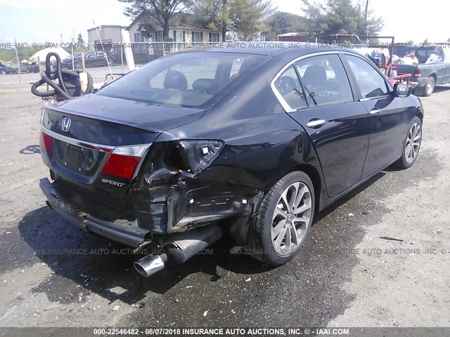 1HGCR2F53DA154432 - 2013 HONDA ACCORD SPORT 黑色 照片 4