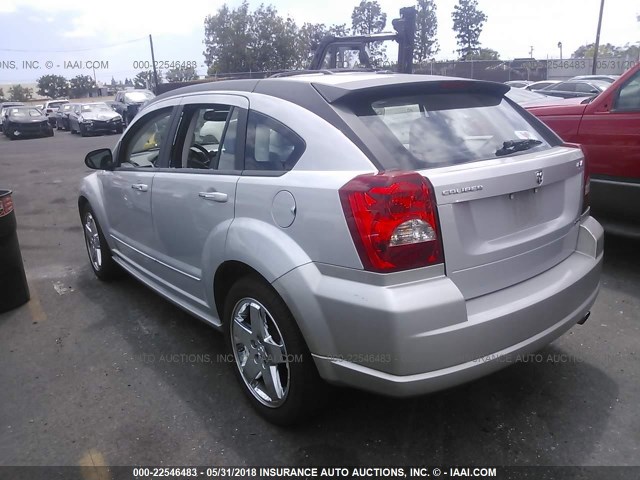 1B3HE78K77D593900 - 2007 DODGE CALIBER R/T SILVER photo 3