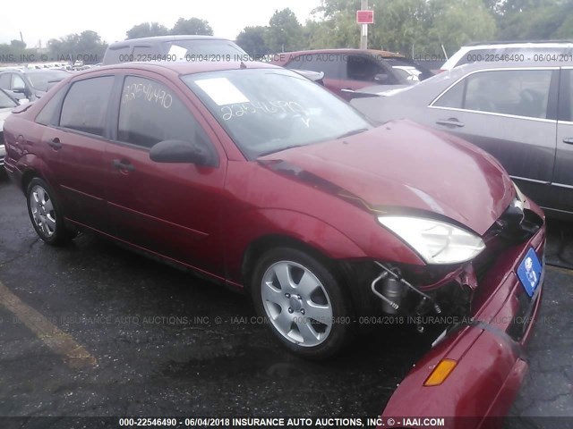 1FAFP38322W171148 - 2002 FORD FOCUS ZTS MAROON photo 1