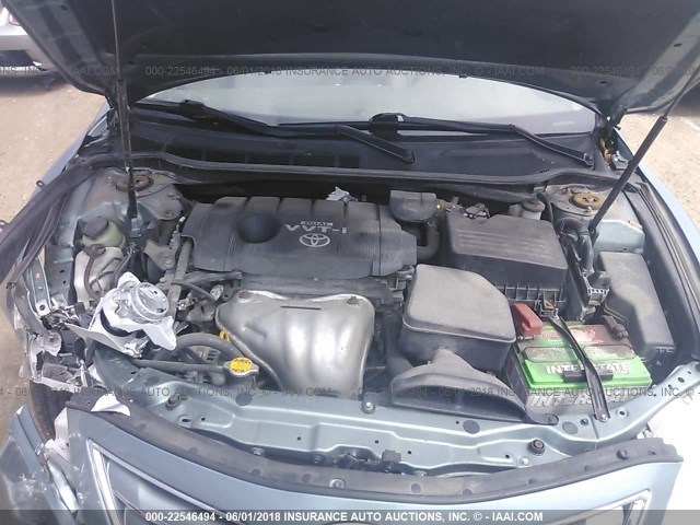 4T4BF3EKXAR042304 - 2010 TOYOTA CAMRY SE/LE/XLE 青色 照片 10