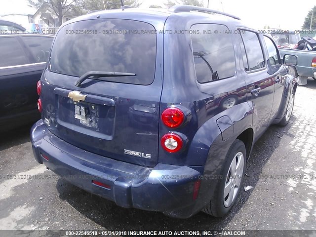 3GNCA13B89S584285 - 2009 CHEVROLET HHR LS Dark Blue photo 4