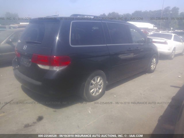 5FNRL38708B040755 - 2008 HONDA ODYSSEY EXL BLACK photo 4