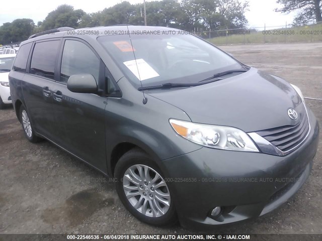 5TDYK3DC3BS040866 - 2011 TOYOTA SIENNA XLE/LIMITED GRAY photo 1