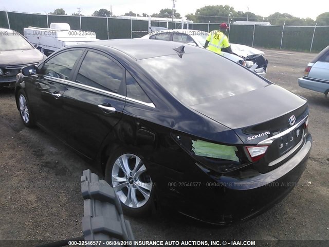 5NPEC4AC9BH290693 - 2011 HYUNDAI SONATA SE/LIMITED BLACK photo 3