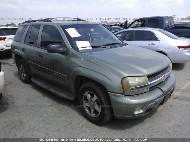 1GNDS13S432221972 - 2003 CHEVROLET TRAILBLAZER  GREEN photo 1