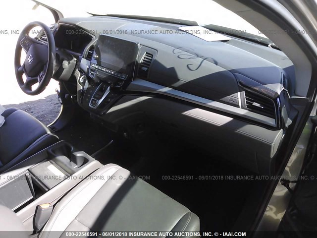 5FNRL6H95JB048357 - 2018 HONDA ODYSSEY ELITE Gris foto 5